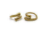 Brass Adjustable Ring, Raw Brass Adjustable Ring (16mm) SY0025