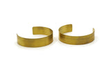 Brass Cuff - 2 Raw Brass Cuff Bracelet Blank Bangles Without Holes (148x15x0.80mm) Brc015