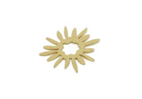 Brass Sun Charm, Raw Brass Sun Charms, Rising Sun Charms, Findings (26x0.60mm) SMP3213