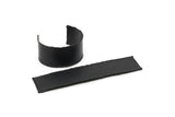 Black Bracelet, Oxidized Black Brass Cuff Bracelet Blank ( 32x148x0.80mm) BRC099