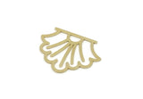 Brass Shell Charm, Raw Brass Sea Shell Shaped Charms, Earring Findings, Customized Parts For Jewelry Making (19x25x0.60mm) SMP3206