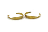 Brass Bracelet Blank - Raw Brass Cuff Bracelet Bangles Without Holes (4-13x146x0.80mm) Brc031
