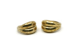 Brass Adjustable Ring, 2 Raw Brass Adjustable Rings (17mm) SY0141