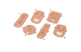 Copper Face Charm, Raw Copper Face Charms, Earring Findings, For Jewelry Making SMP2857 SY0400