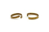 Brass Adjustable Ring, 5 Raw Brass Adjustable Rings (17mm) Mn63