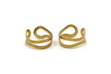 Brass Ring, Raw Brass Adjustable Rings BS 2024
