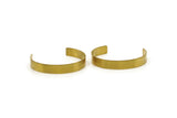 Brass Bracelet Blank - 2 Raw Brass Cuff Bracelet Bangles Without Holes (10x145x0.80mm) Brc043