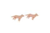Copper Dog Blank, 24 Raw Copper Tiny Dog Blanks, Blanks For Stud, Animal Jewelry Findings (10.5x16x0.80mm) SMP2915