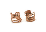 Rose Gold Ethnic Ring, Rose Gold Plated Brass Adjustable Ethnic Rings N0004