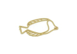 Brass Fish Charm, Raw Brass Fish Charms, Findings, Customized Jewelries (16x30x0.60mm) SMP3232