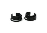 Black Adjustable Ring, Oxidized Black Brass Adjustable Rings N0064 S685
