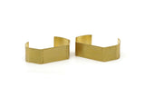 Brass Cuff Blank - 2 Raw Brass Cuff Bracelet Blank Bangles (145x20x1mm) Brc070
