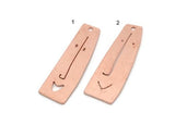 Copper Face Charm, Raw Copper Face Charms, Earring Findings, For Jewelry Making SMP2889