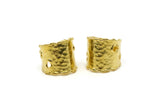 Brass Ring, Raw Brass Adjustable Ethnic Rings E292