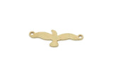 Brass Bird Charm, Raw Brass Seagull Charms With 2 Loops, Animal Jewelry, Necklace Pendants, Connector Findings (8.5x15x0.80mm) SMP3309