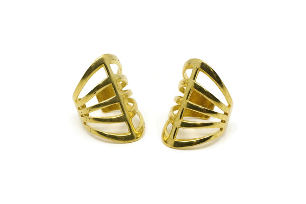 Brass Ring, Raw Brass Adjustable Rings N0012