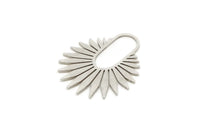 Silver Sun Charm, 4 Antique Silver Plated Brass Sun Charms, Rising Sun Charms, Findings (30x25x0.80mm) SMP2440 Y162