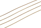 Brass Snake Chain, 5m-10m-20m-50m-90m Raw Brass Snake Chain (0.80mm) Z175