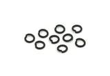 6mm Jump Ring, 50 Oxidized Black Brass Jump Ring Connectors Findings (6x1mm) A0284