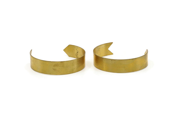 Brass Arrow Cuff - Raw Brass Arrow Cuff Bracelet Blank Bangles Without Holes (145x15x0.80mm) BRC101
