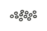 6mm Jump Ring - 50 Oxidized Black Brass Jump Ring Connectors Findings (6x1.2mm) A0367