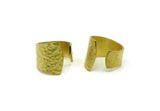 Hammered Open Ring, Raw Brass Hammered Adjustable Rings N0137