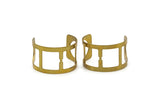 Brass Cuff Bangle, Raw Brass Cuff Bracelet Bangles (32x145x1mm) BRC316
