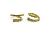 Brass Spiral Ring, Raw Brass Adjustable Spiral Rings N0048
