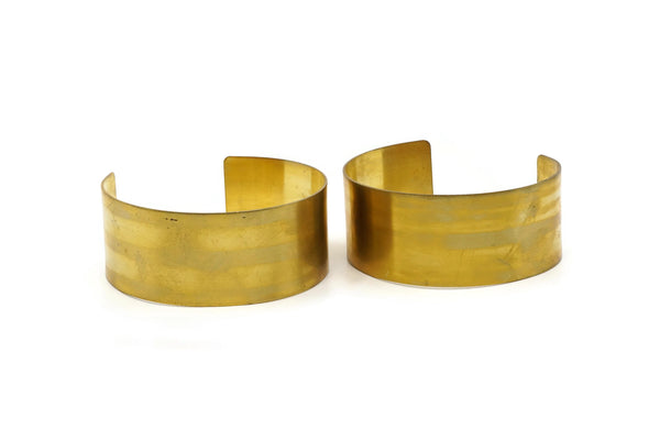 Brass Smooth Bangle - Raw Brass Cuff Bracelet Bangles (35x148x0.80mm) BRC052