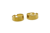 Brass Adjustable Ring - 5 Raw Brass Adjustable Rings - (18mm) MN47