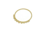 Brass Round Charm, Raw Brass Circle Shaped Charms, Findings, Customized Jewelries (25x23x0.60mm) SMP3209