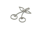 Steel Fruit Charm, 24 Stainless Steel Cherry Shaped Charms With 1 Loop, Findings (29x22x0.80mm) SMP3121