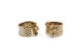 Gold Boho Ring, Gold Plated Brass Adjustable Ring N0156 Q0392