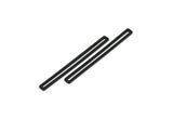 Stick Necklace Bar, 12 Oxidized Black Brass Bars with Open Middle, Necklace Findings, Earring Findings (40x3x0.80mm) BS 2193