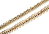 Fish Bone Chain, 2 M Raw Brass Fish Bone Chain, (13mm ) NB101