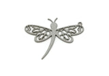 Steel Butterfly Charm, 8 Stainless Steel Butterfly Charms With 1 Loop, Earring Findings (33x33x0.80mm) SMP3076