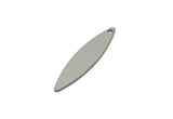 Steel Geometric Charm, Stainless Steel Oval Charms With 1 Hole, Findings (29x7x0.80mm) SMP3324