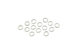 4mm Jump Ring, 250 Antique Silver Plated Brass Jump Ring, Findings (4x0.50mm) A0112