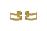Brass Cuff Bangle, Raw Brass Cuff Bracelet Bangles (35x145x0.80mm) BRC183