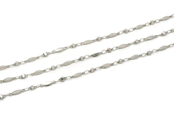 Silver Link Chain, 1 Meter Antique Silver Plated Brass Soldered Bar Link Chain (11x2mm) Bs 1066