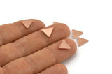 Copper Triangle Blank, 50 Raw Copper Triangle Blanks (8x0.80mm) M01279