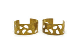 Semi Circle Bracelet - Raw Brass Cuffs (150x19x0.80mm) Brc119