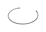 Black Choker Finding, Oxidized Black Brass Wire Choker Collar Findings With 2 Holes, Necklace Blanks (370x1.8mm) P001 R057