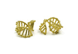 Brass DNA Ring, Raw Brass Adjustable DNA Shaped Ring N0016
