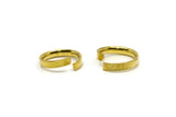 Brass Adjustable Ring - 10 Raw Brass Adjustable Rings (15mm) Mn61