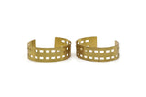 Brass Triangle Bracelet, Raw Brass Cuffs, Bracelets, Bangles (20x152x0.80mm) V007