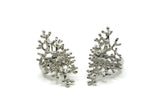 Silver Tree Ring, Silver Tone Adjustable Tree Ring N0034 H0460