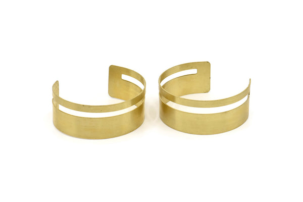 Brass Bracelet Blank - Raw Brass Flat Stamping Bracelet Blanks, Bangles (25x145x0.80mm) BRC024
