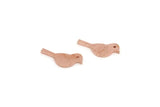Copper Bird Blank, 50 Raw Copper Bird Blanks, Findings (5x12x0.80mm) SMP2914 SY0372
