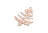 Copper Tree Charm, Raw Copper Tree Charms With 1 Loop, Pendant, Findings (27x22x0.80mm) SMP3350